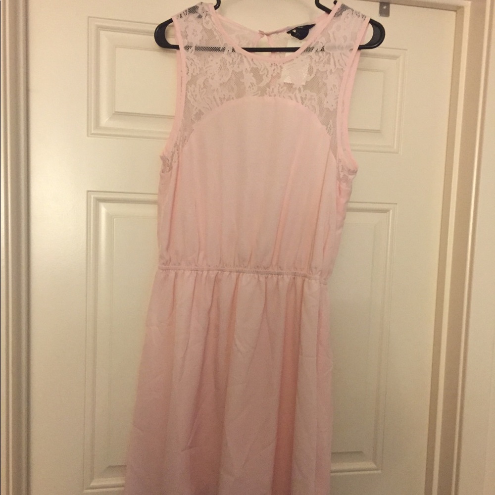 H&M pink lace dress